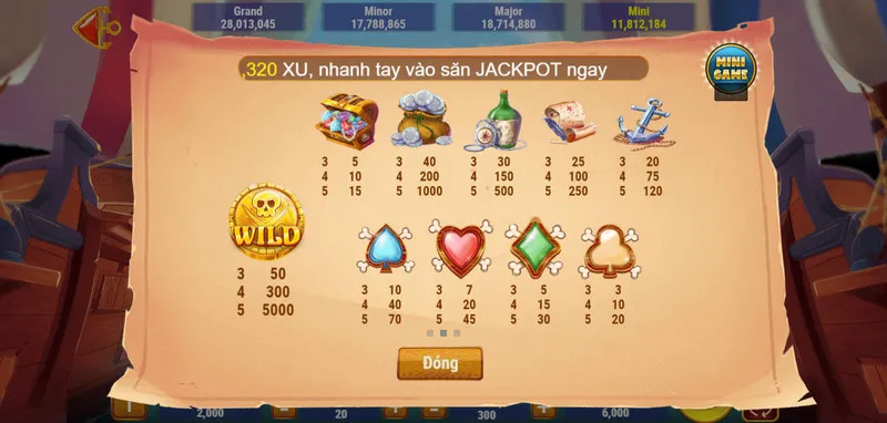 Giới thiệu về game cướp biển có trên xuvang777