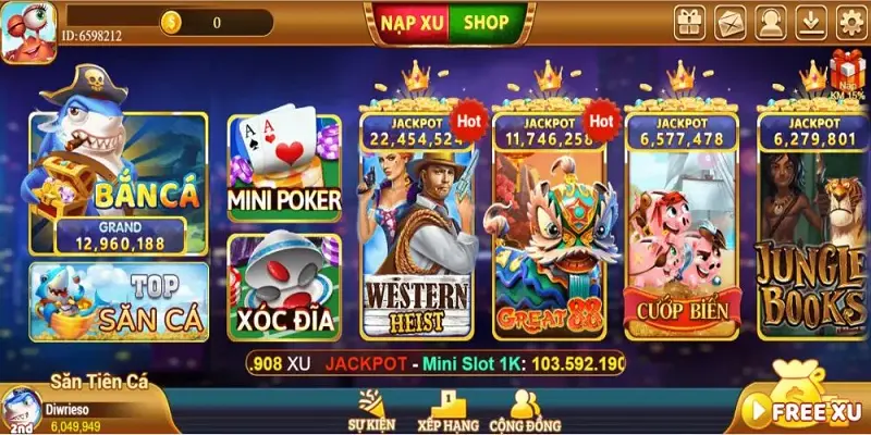 Truy cập đúng trang chủ của cổng game xuvang777